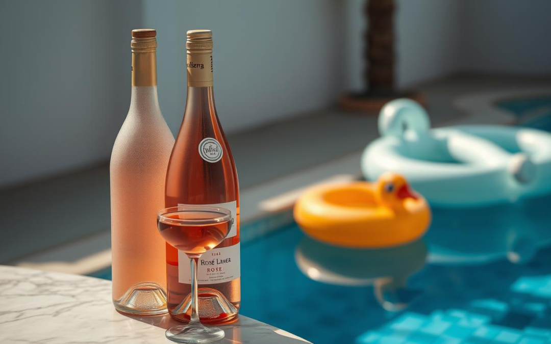 Les nuances de couleur des vins rosés : du pâle au profond.