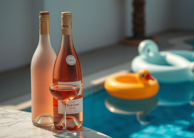 Les nuances de couleur des vins rosés : du pâle au profond.